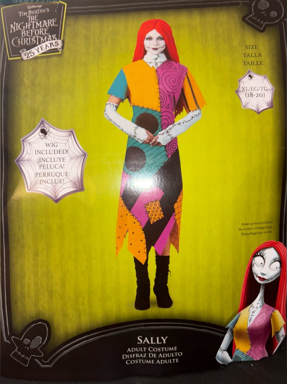Disney The Nightmare Before Christmas Sally Classic Adult Costume XL